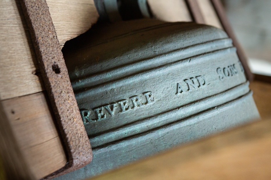 Church bell with inscription: